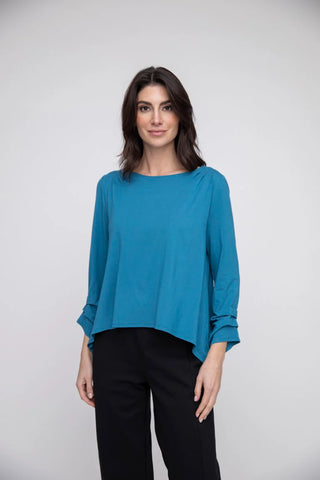 Ocean Pleated Top