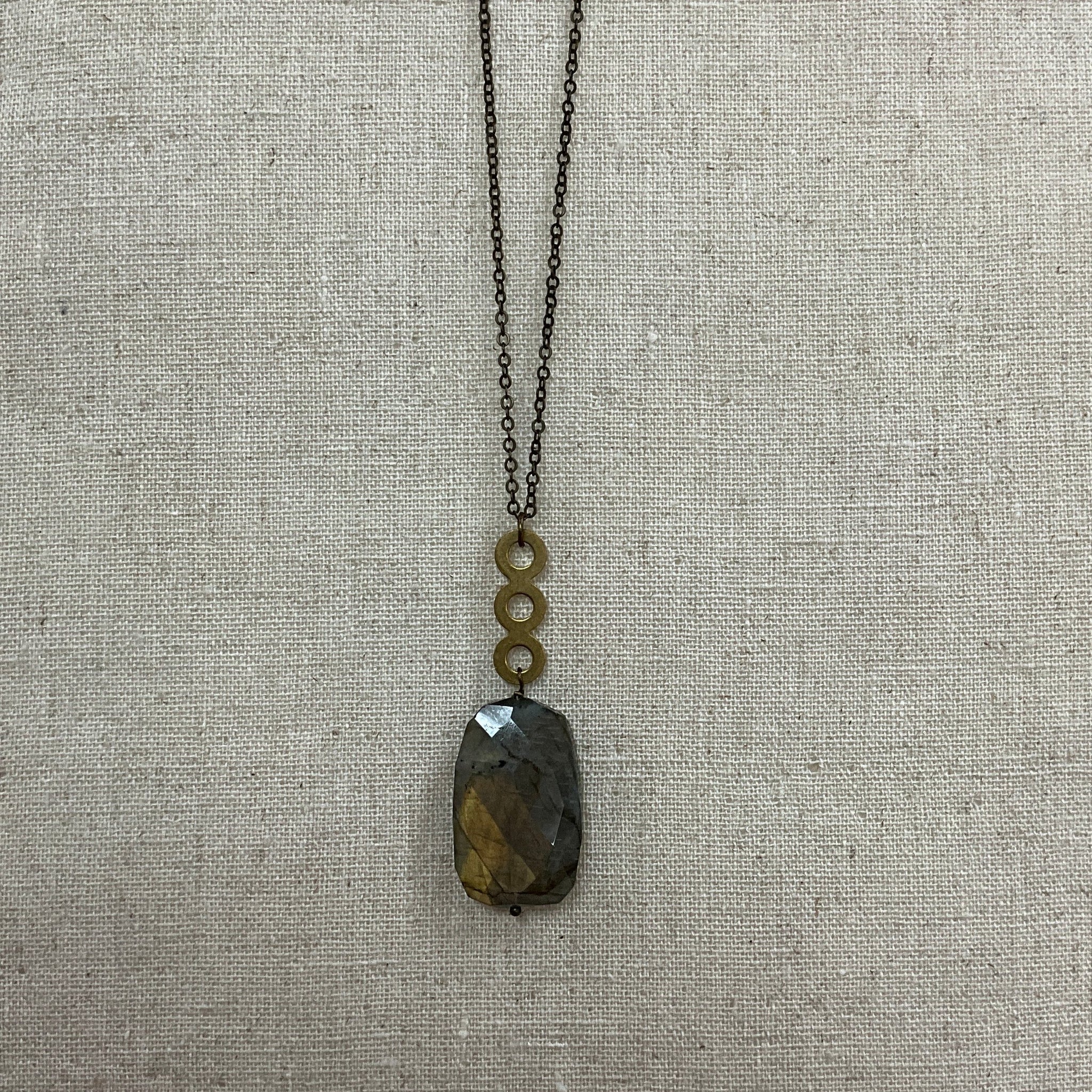 Labradorite Large Slab Necklace