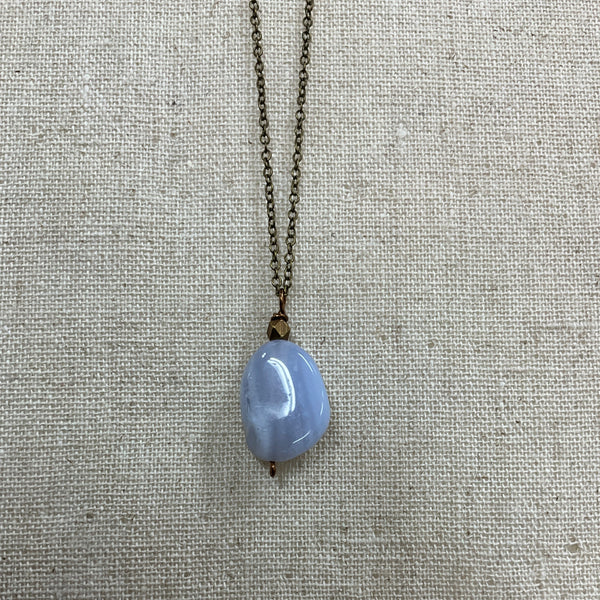 Blue Lace Agate Pendant