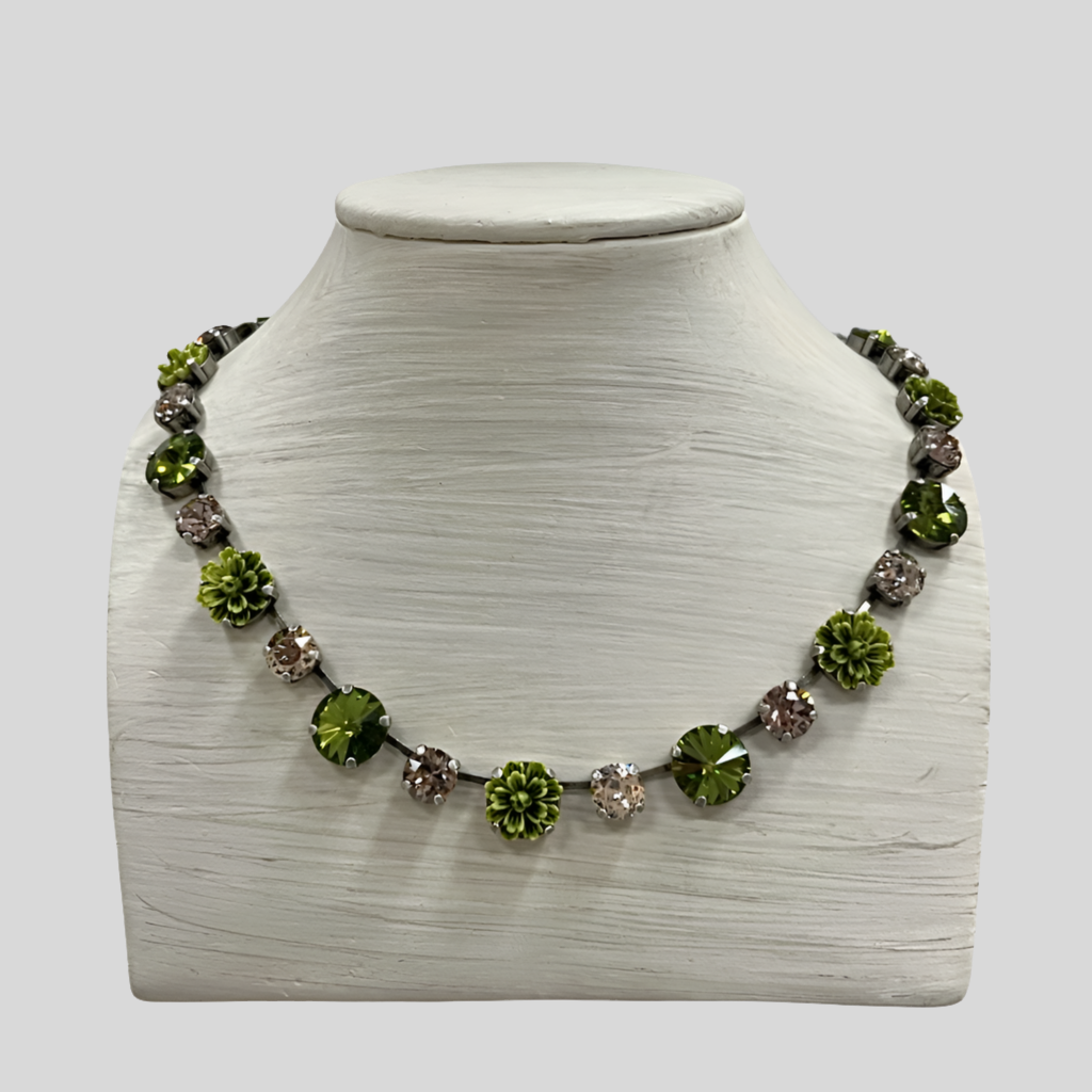 Bloom Penny Necklace Olive