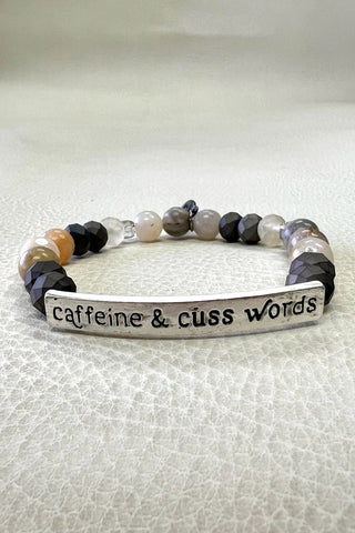 Caffeine & Cuss Words Bracelet