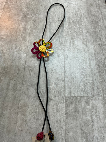 Daisy Bolo Necklace Yellow Mult