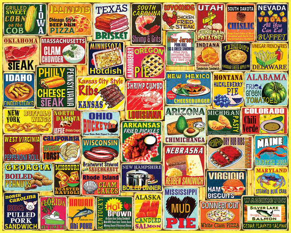 Iconic State Foods Puzzles