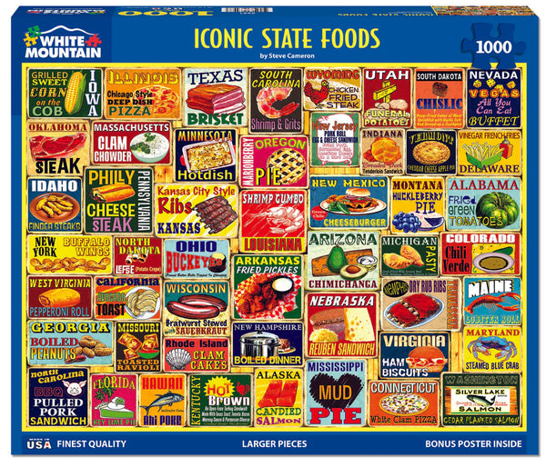 Iconic State Foods Puzzles