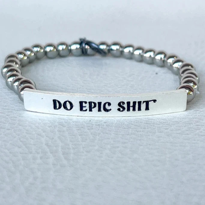 Do Epic Shit Silver Bracelet