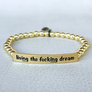 Living The Dream Gold Bracelet