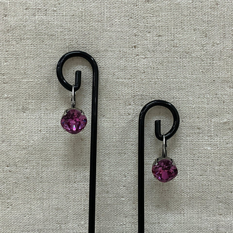 Sandi Earrings Magenta Mambo