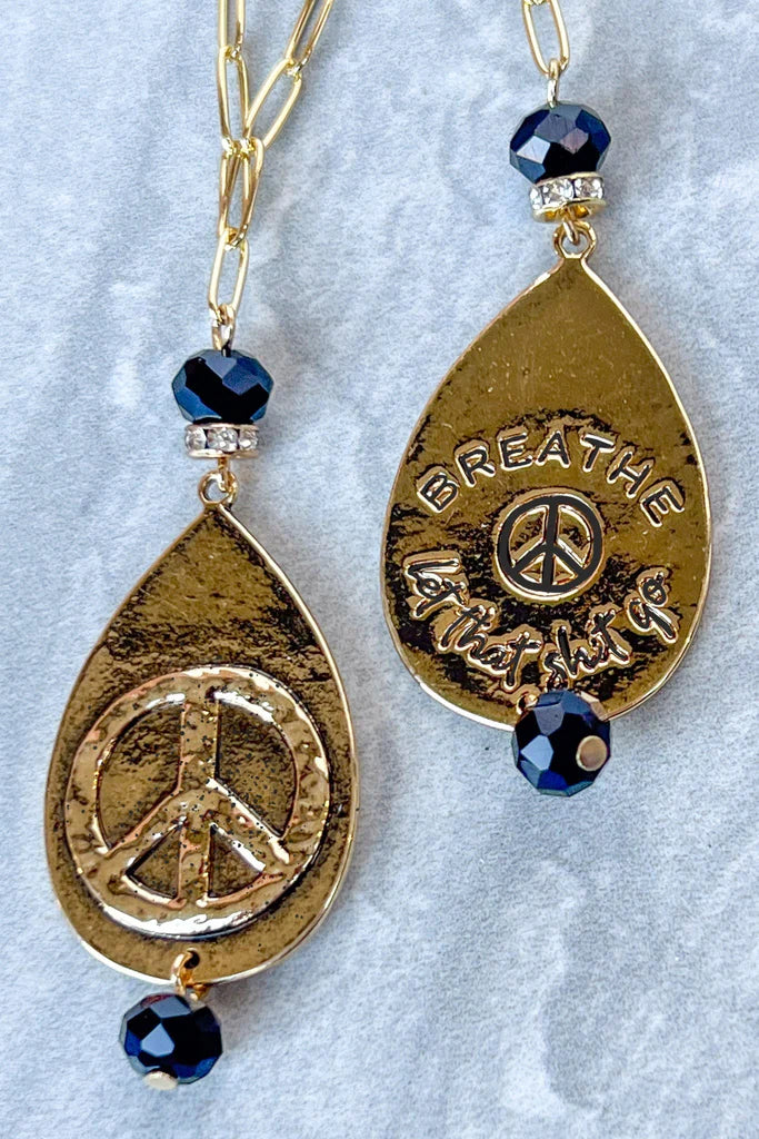 Breathe Necklace Gold