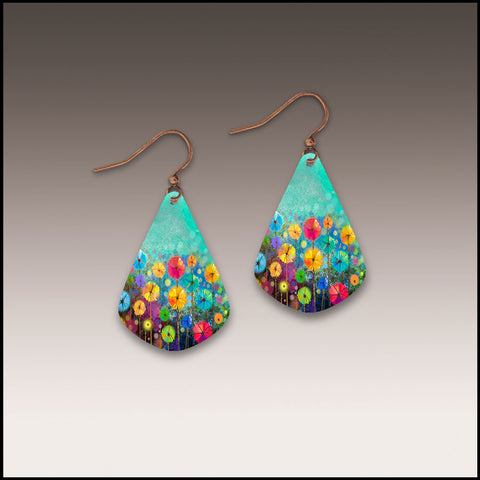 Colorful Floral Petal Earrings