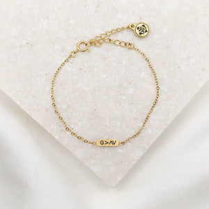 God Is Greater ID Bracelet