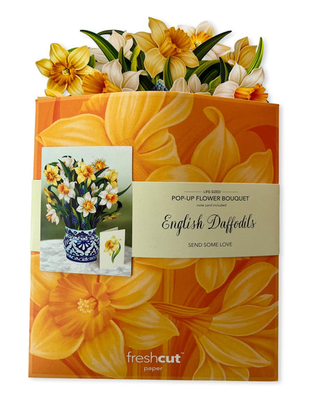 English Daffodils Pop Up Card