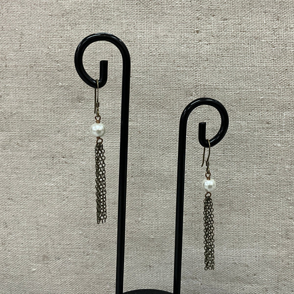 Pearl Tassle Earrings