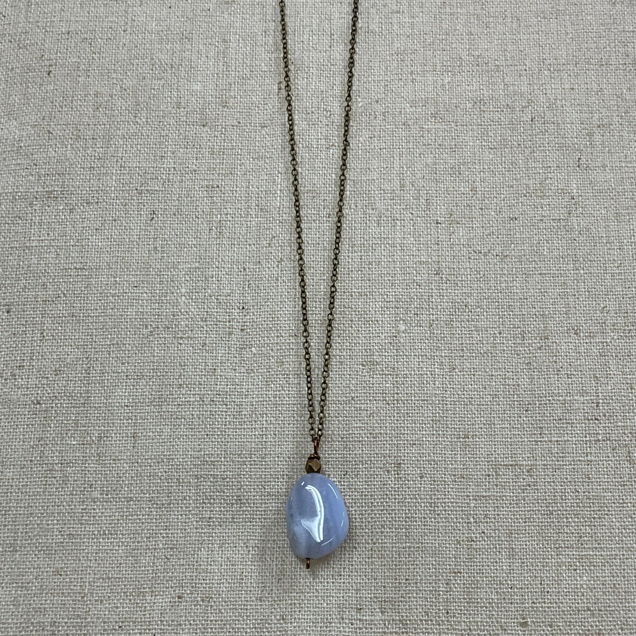 Blue Lace Agate Pendant