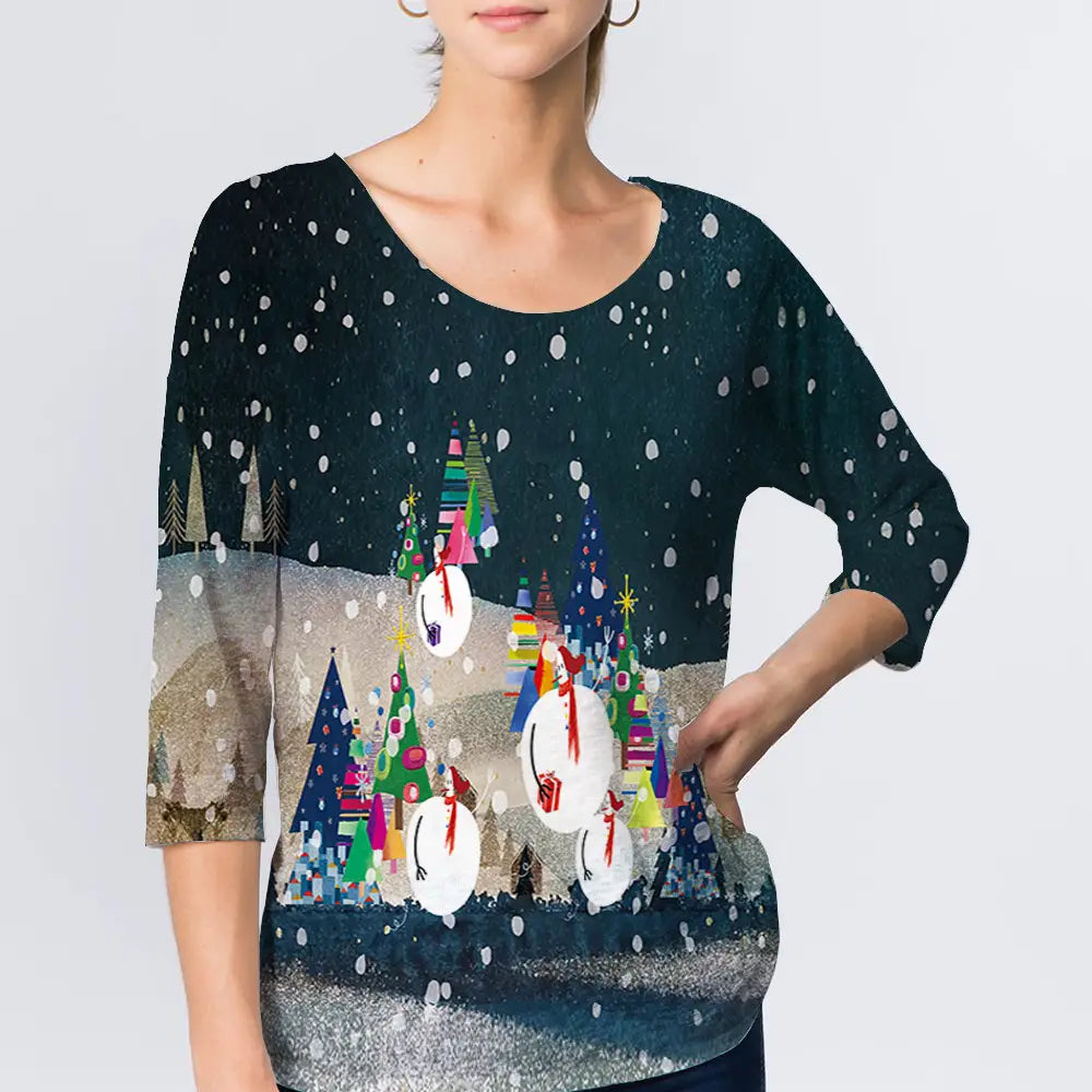 Snowman Party Top