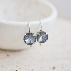 Penny Earrings Dark Grey Delite