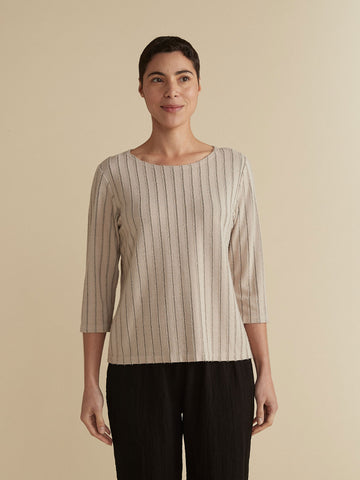 Moonbeam Frayed Stripe Top