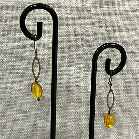 Amber Dainty Marquis Earrings