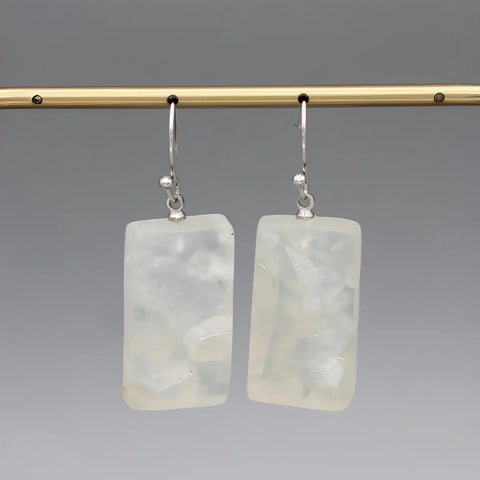 White Vega Earrings