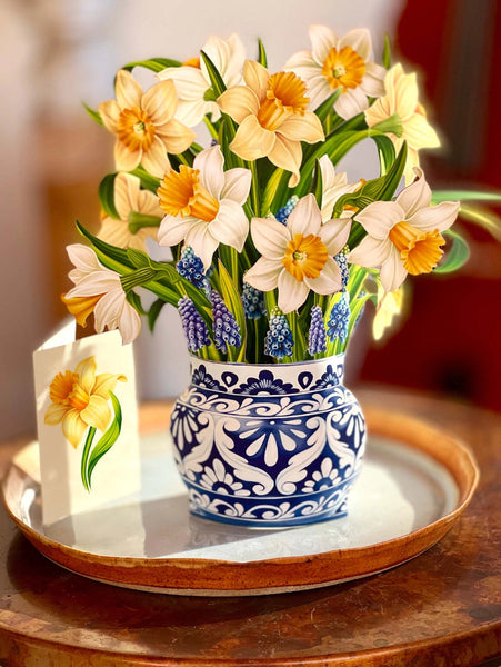 English Daffodils Pop Up Card