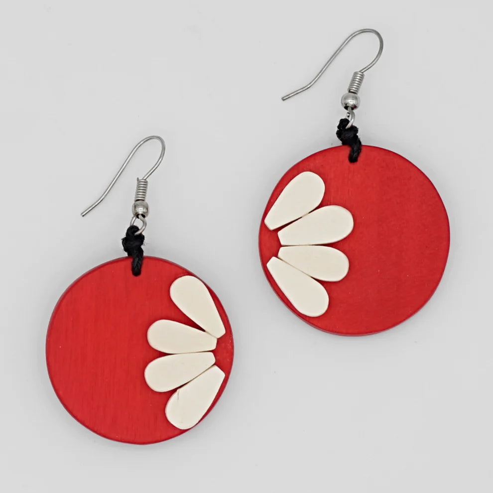 Red He Loves Me Earrings