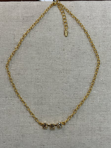 Mini Gabby Necklace Gold Shadow