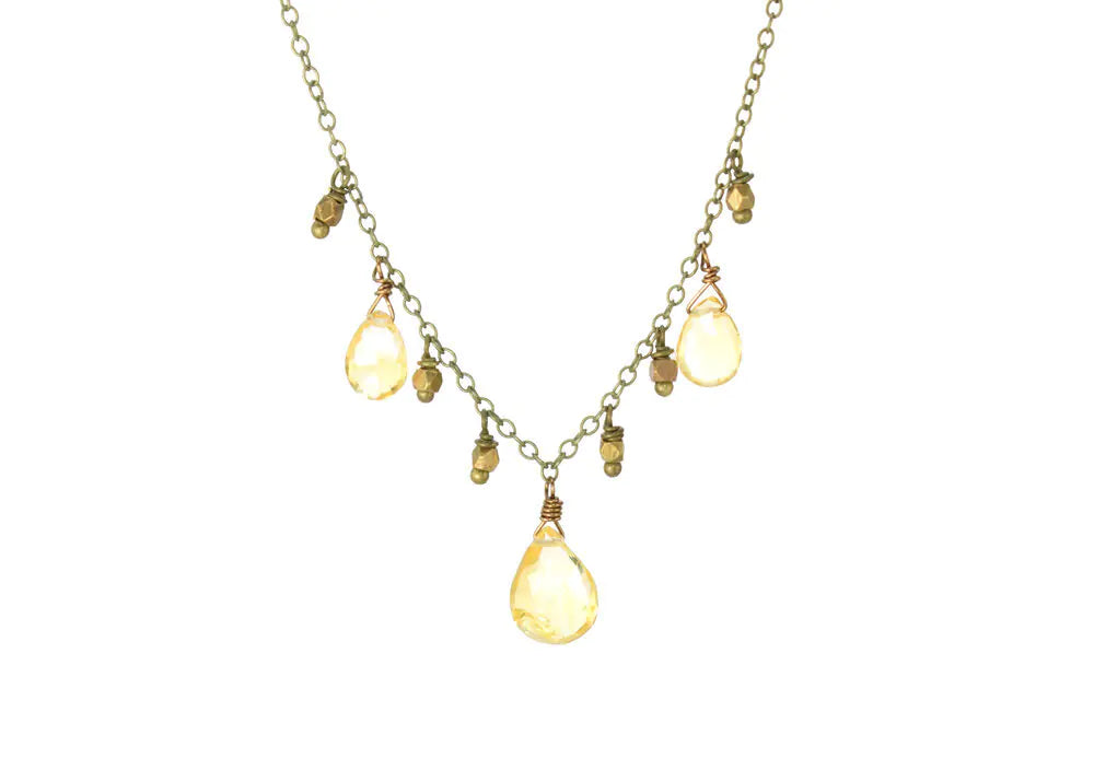 Citrine Goddess Necklace