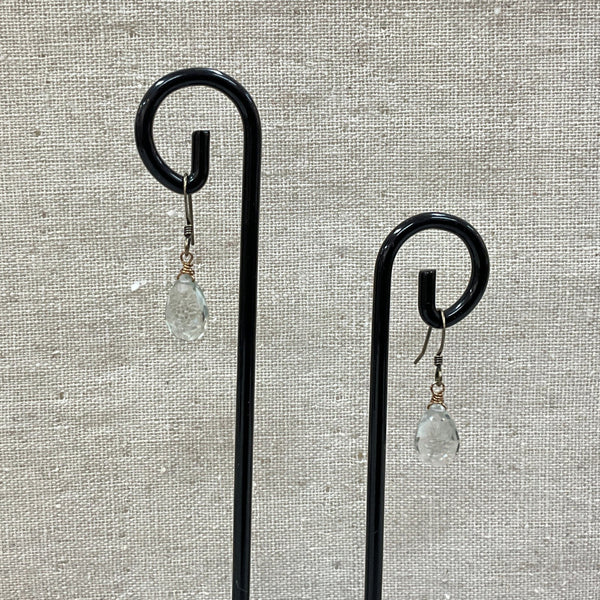 Green Amethyst Drop Earrings