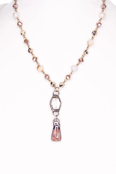 Bamboo Agate Necklace