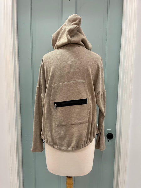 Back Zip Pocket Hoodie