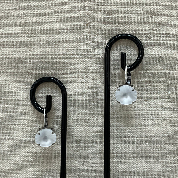 Penny Earrings Crystal Matte