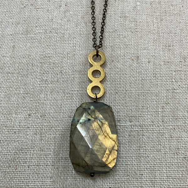 Labradorite Large Slab Necklace