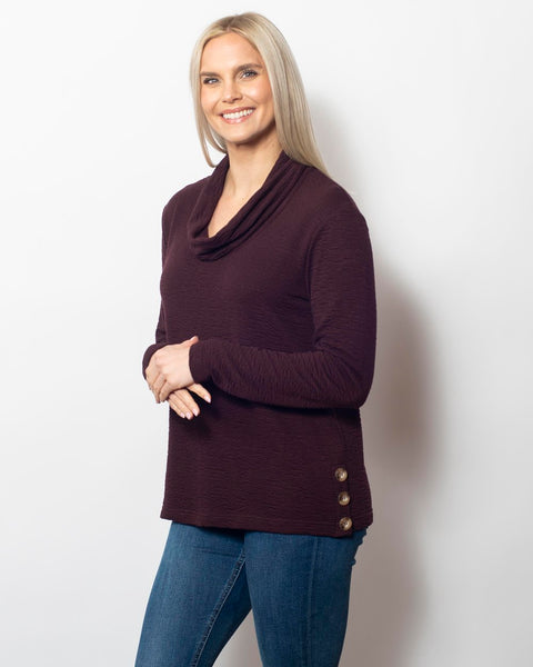 Cabernet Cowl Neck Top