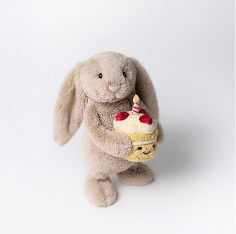 Bashful Beige Bunny "Birthday"