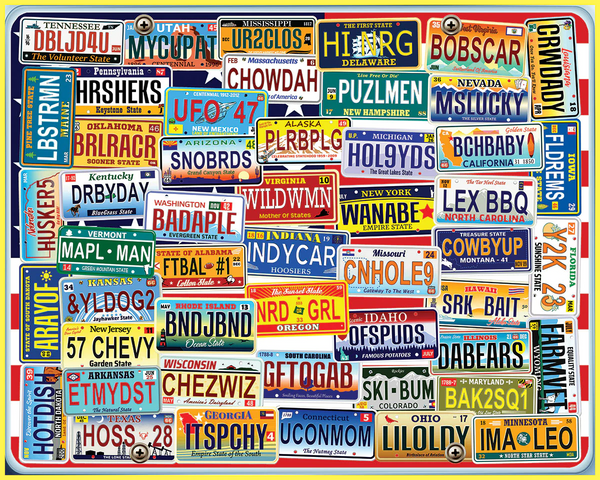 Vanity Plates Puzzle