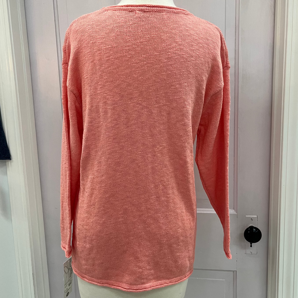 Coral Pocket Pullover