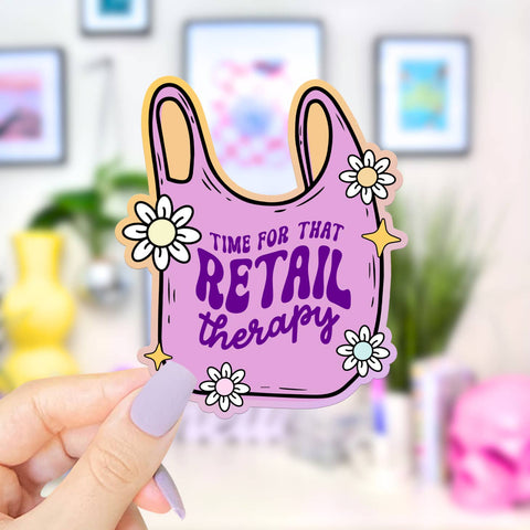 Retail Therapy Sticker