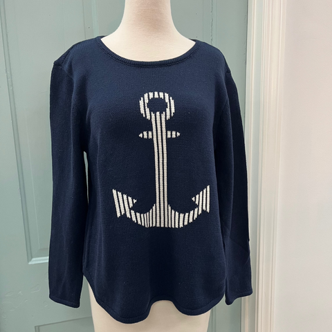 Anchor Scoop Neck Sweater