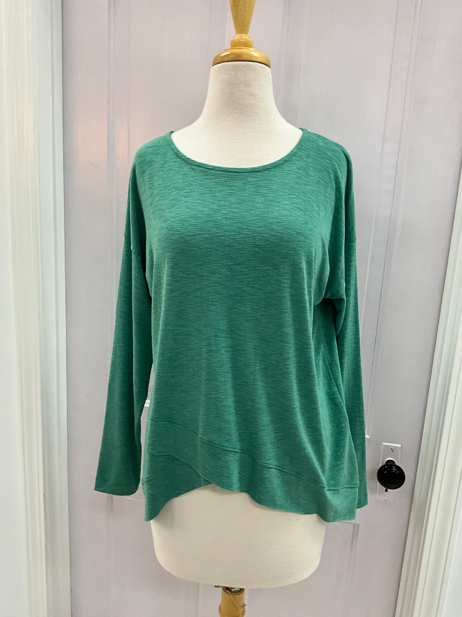 Evergreen Cross Front Top