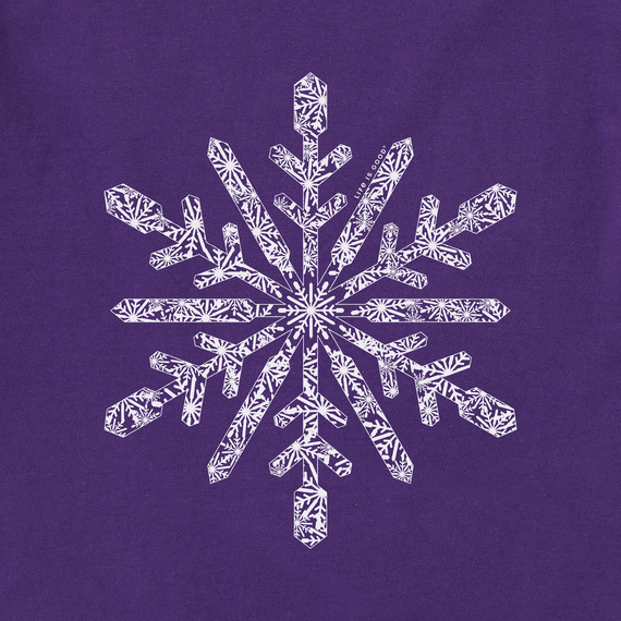 Purple Snowflake Top