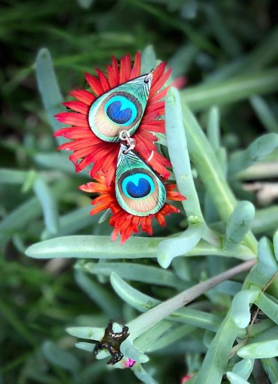 Peacock Earrings