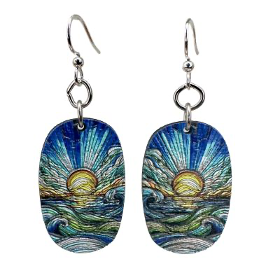 Mosaic Ocean Earrings