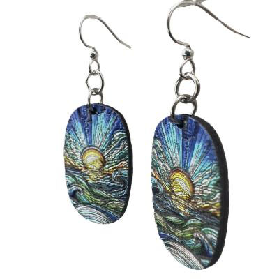 Mosaic Ocean Earrings