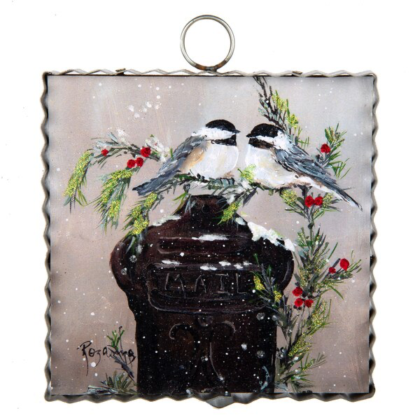 Chickadees Mailbox Print