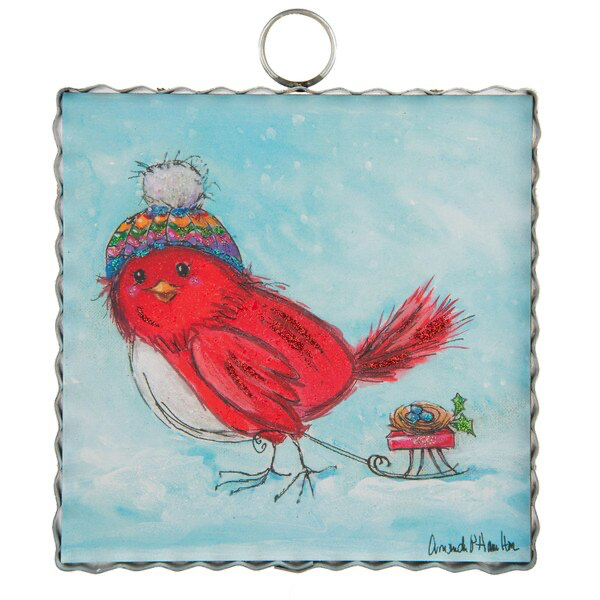 Stocking Cap Cardinal Print