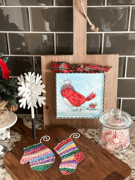 Stocking Cap Cardinal Print