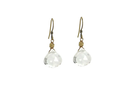 Quartz Briolette Earrings