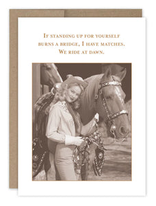 We Ride at Dawn Card