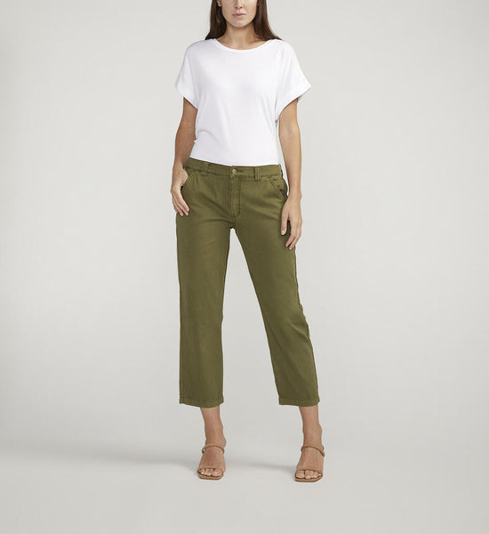 Moss Chino Cropped Pants