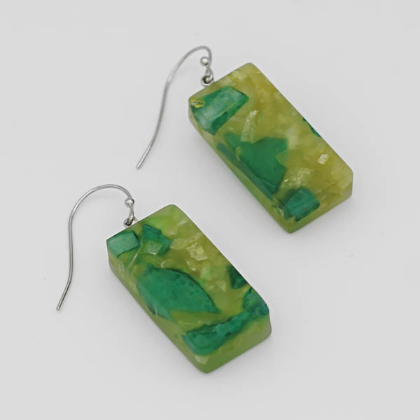 Green Vega Earrings