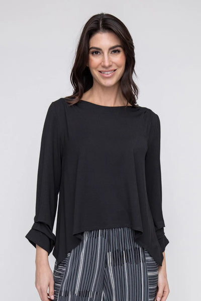 Black Pleated Top